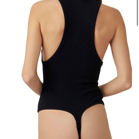 NWT Free People Brexley Bodysuit - Black M - Picture 4 of 9
